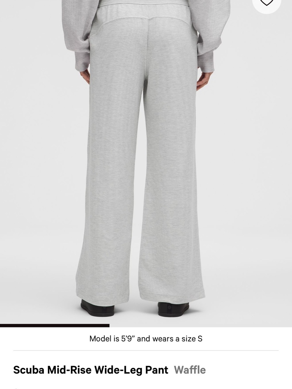 Lululemon Scuba Mid-rise Wide-leg Pant Waffle - Picture 5 of 8